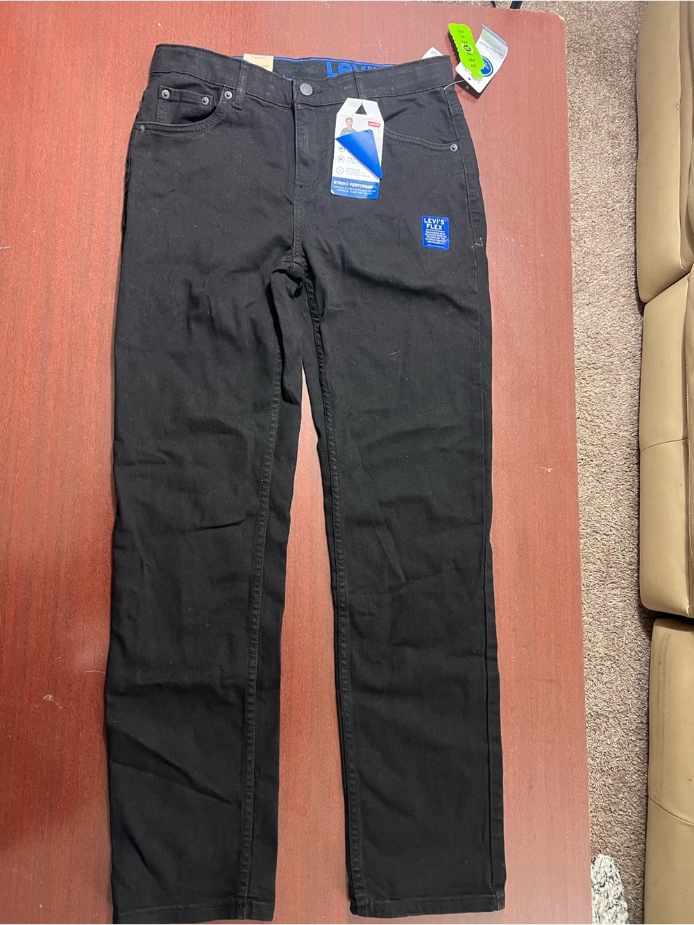 Levi's Black Regular Taper Jeans